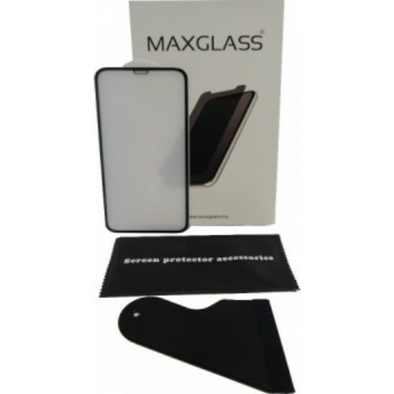 Maxglass kijelzővédő fólia/3D lekerekített szélek/extra minőség és erősség/ simítóval