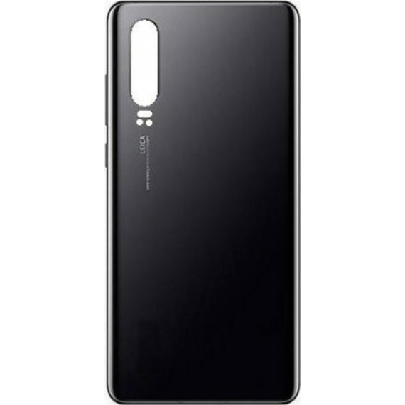 Huawei P30 hátlap fekete/OEM/logo